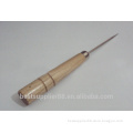 Wooden Handle Straight Needle Sewing Awl for Canvas Leather